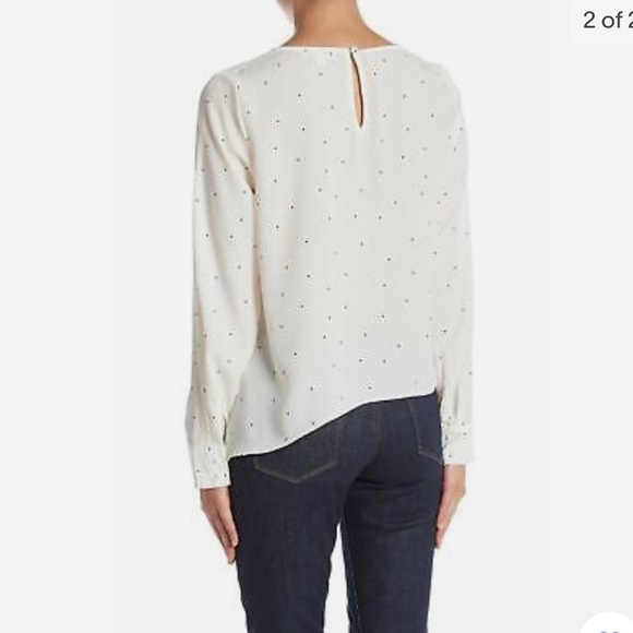 Socialite polka dot tie hem blouse - Picture 6 of 6